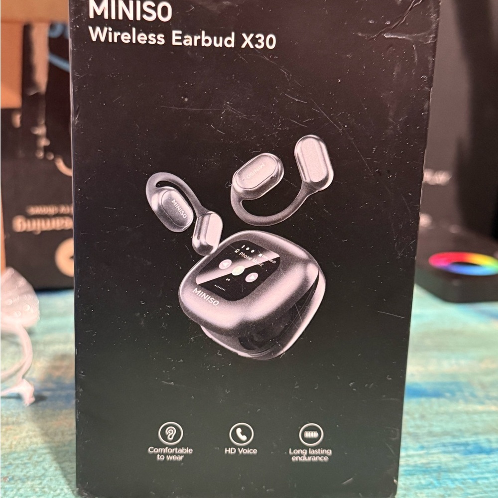 MINISO Wireless Earbud X30 - Black AI Translation
